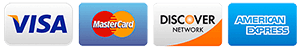 We Accept Cash and Credit Cards
